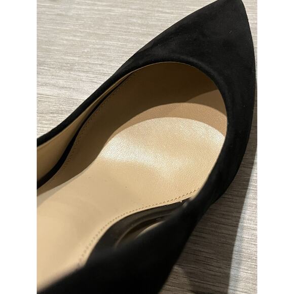 Sam Edelman Hazel Black Suede Women 7.5 Stiletto Pointed Toe Pumps Heels - Picture 7 of 10